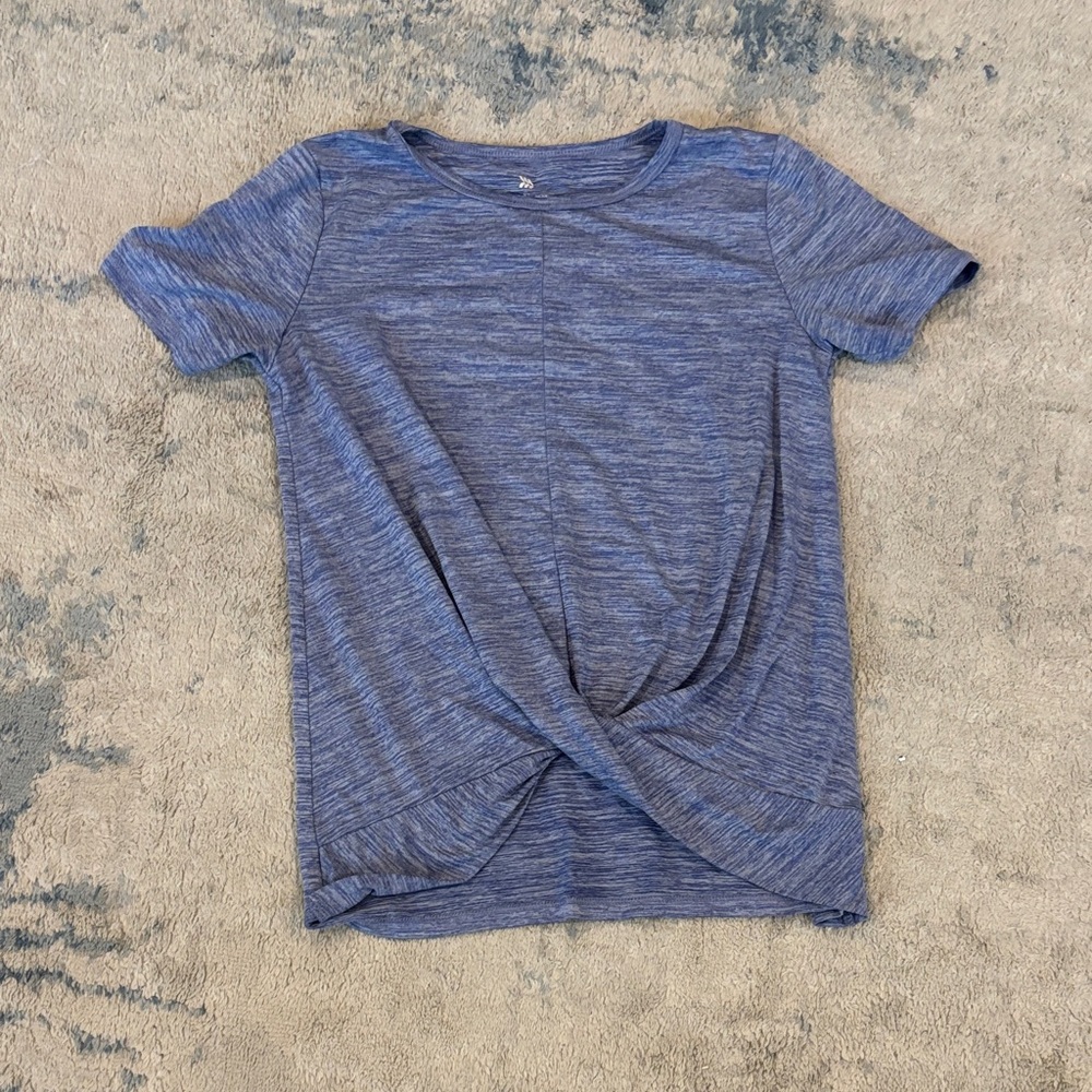 Kids Blue Twist Front Top